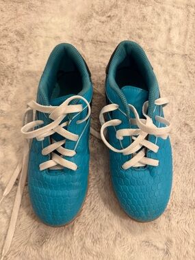 Kids Blue Athletic Sneakers with White Laces